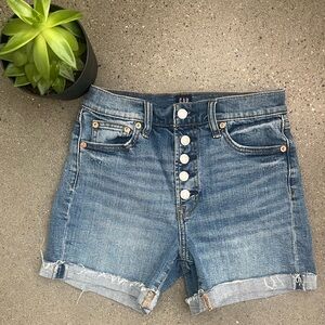 Gap High Rise Denim Shorts